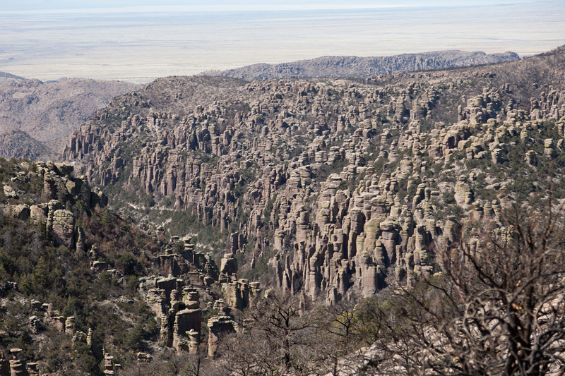 Rock formations in the Chiricahua National Monument.