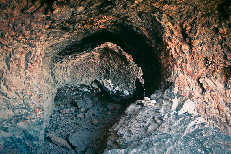 A passage into a historic cave.