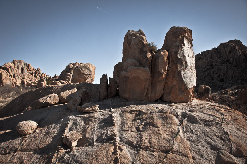 Rock formations in the Granite Gap area of the Peloncillo Mountains in New Mexico.