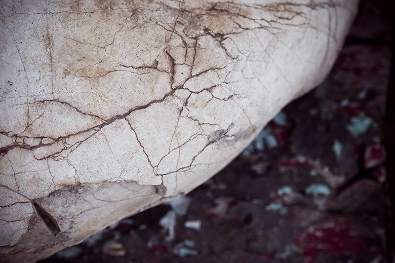A white rock. That's right, it's just a rock. Nothing more.