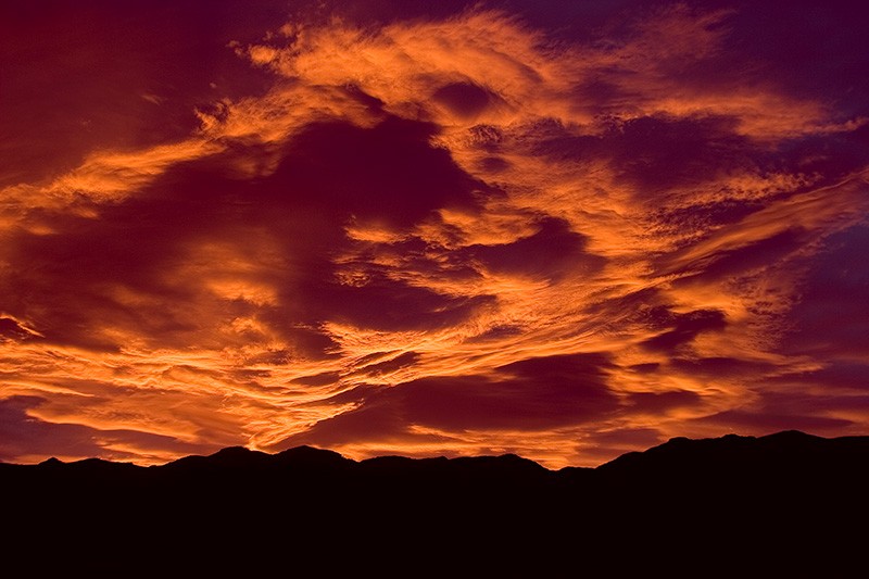An apocalyptic sunset.