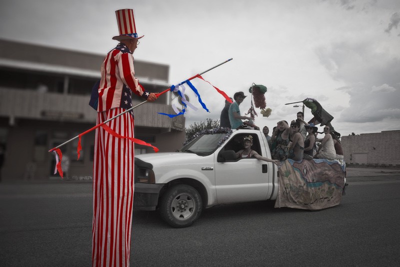 Uncle Sam at the Rodeo, New Mexico 4th of July parade.