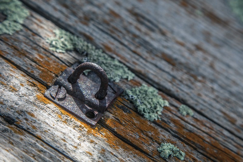 An old door latch.