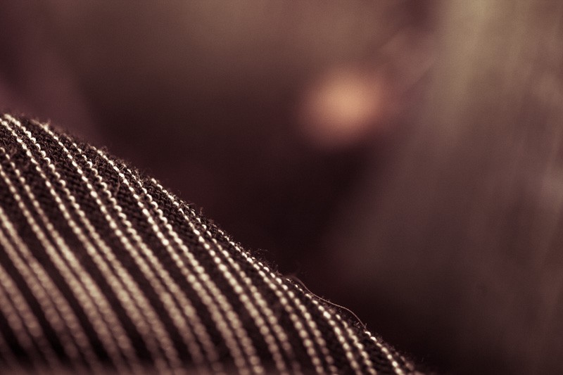 A hair in an otherwise abstract image.