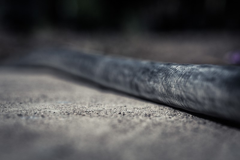 A simple garden hose.