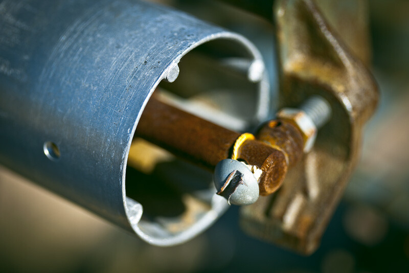 A metal roller.